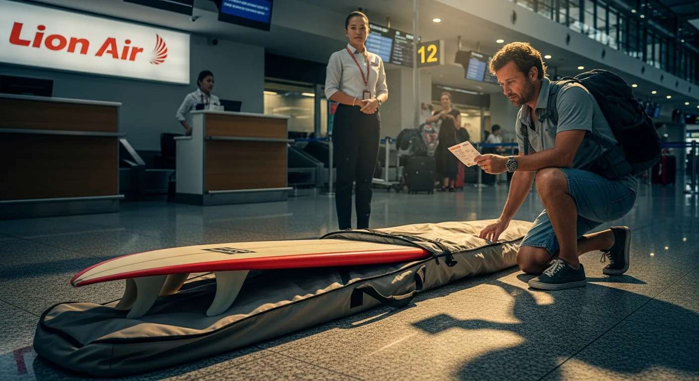 Как перевезти серфборд на рейсе Lion Air: нужно ли платить отдельно?