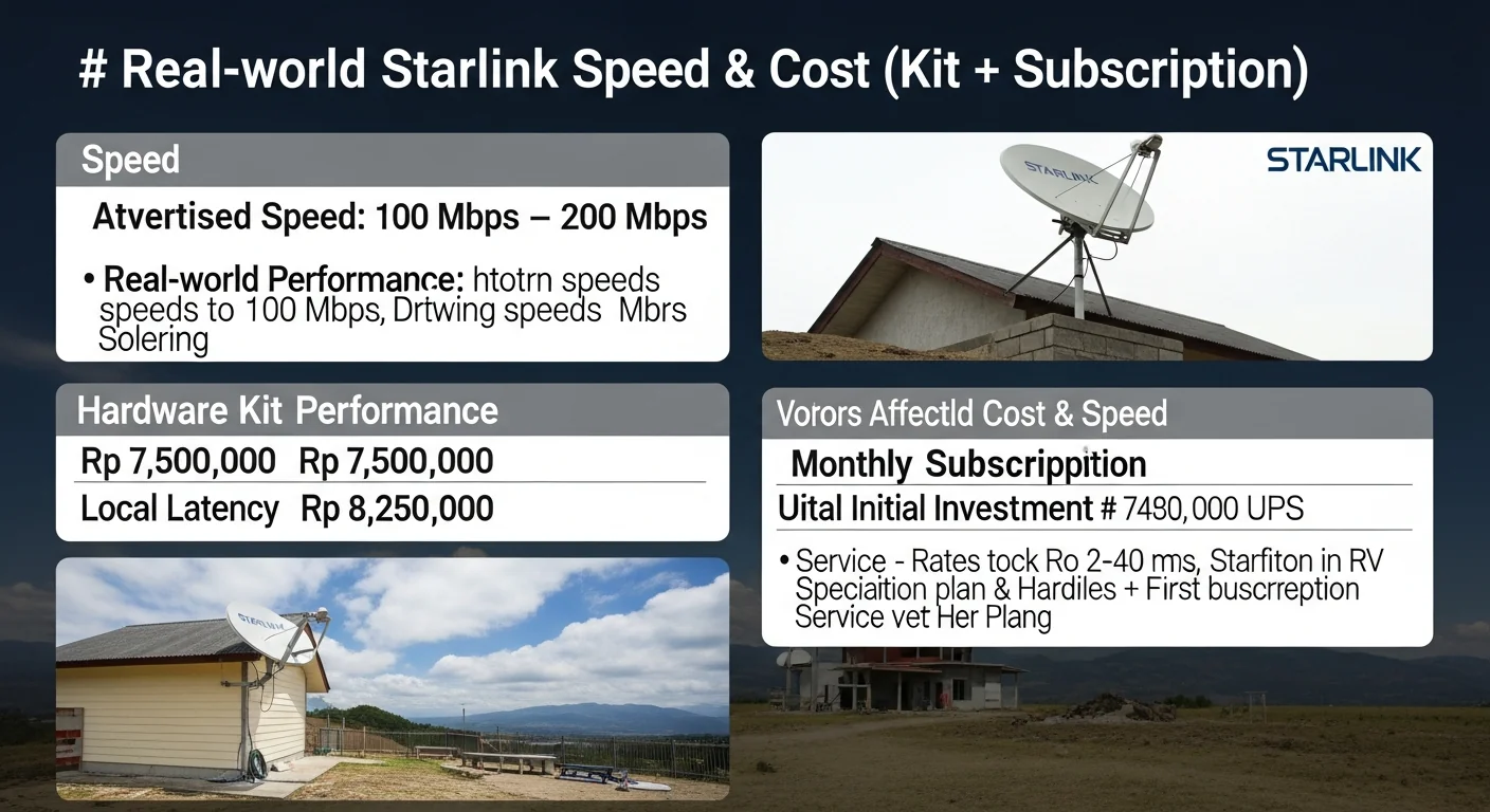 Какова реальная скорость и стоимость Starlink в Индонезии (комплект + подписка)? 32
