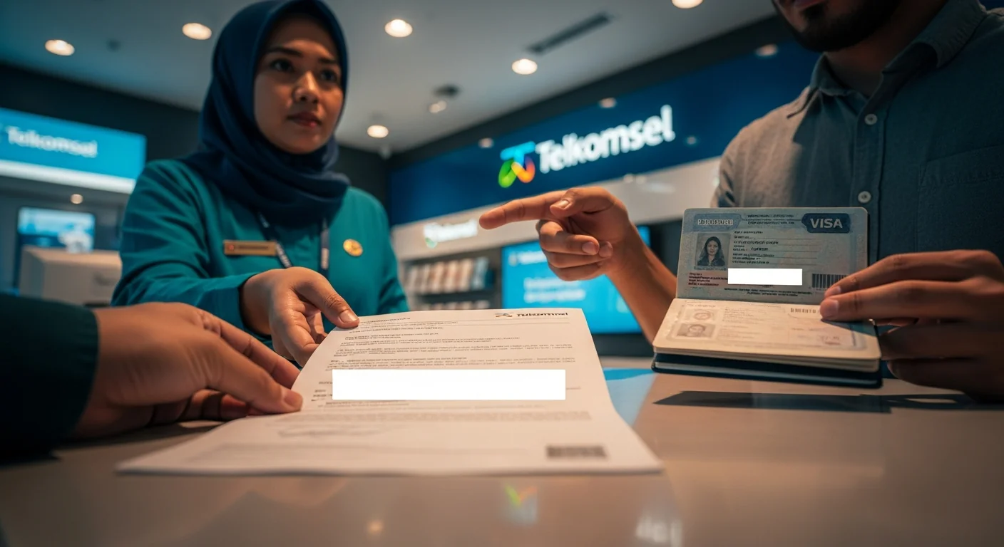 Как зарегистрировать сим-карту Telkomsel иностранцу, если в салоне требуют KK (семейную карту) в Индонезии?