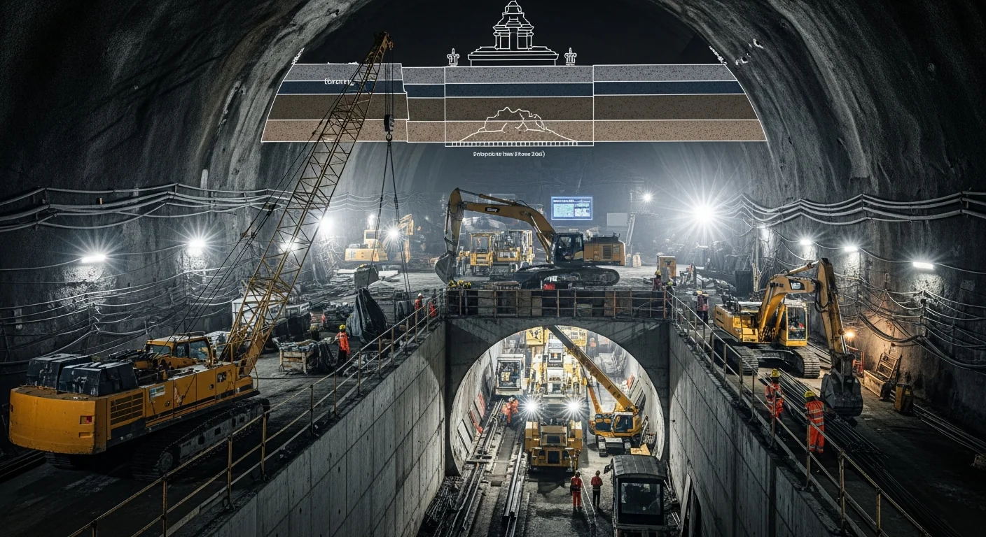 На какой глубине (в метрах) прокладываются туннели для метро Bali Urban Subway (LRT) для защиты балийских храмов?